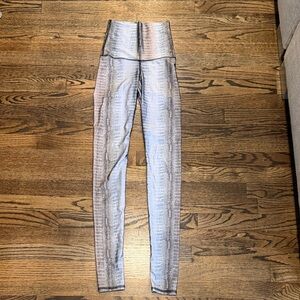 Emily Hsu Designs Snake Print Leggings - Gray and Black